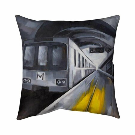 FONDO 26 x 26 in. Subway-Double Sided Print Indoor Pillow FO2795858